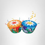 Melissa & Doug K's Kids Bongo Drums Soft Musical Instrument, Multicolor, 1 EA