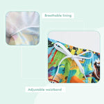 Moon Tree Boys Rash Guard Set for Boys 2 Piece Swimsuits Short Sleeve Bathing Suits with Trunks Quick Dry Swim Shirts Orange Blue Shark 5T