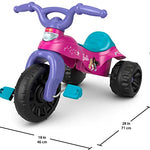 Fisher-Price Toddler Tricycle Barbie Tough Trike, Toy Bike with Handlebar Grips & Storage for Outdoor Play Kids Ages 2+ Years