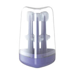 PandaEar 3 Pack Silicone Toddler Toothbrushes 0 to 18 Months, Baby Tongue Cleaner + U-Shaped ToothScrubber + First Toothbrush Teething, Gum Oral Cleaner