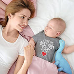 Tstars I Have the Best Mom Ever Newborn Outfit Gift for New Moms Mother's Day Baby Bodysuit Newborn Gray