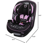 Disney Convertible Car Seat, Rear Facing 5-40 pounds, Forward Facing 30-65 pounds, Booster 40-100 lbs, Convert From Infant to Toddler, Midnight Minnie
