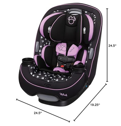 Disney Convertible Car Seat, Rear Facing 5-40 pounds, Forward Facing 30-65 pounds, Booster 40-100 lbs, Convert From Infant to Toddler, Midnight Minnie