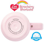 Silver Buffalo Strawberry Shortcake Riding Bike Sweet Vintage Stainless Steel Tumbler with Handle and Straw, Fits in Standard Cup Holder, 40 Ounces