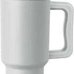 Simple Modern 40 oz Trek Tumbler with Handle and Straw Lid | Cup Holder Friendly Insulated Stainless Steel Travel Mug | Almond Birch