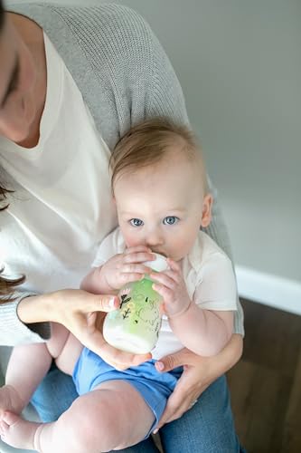 Dr. Brown’s Natural Flow® Anti-Colic Options+™ Wide-Neck Baby Bottle Designer Edition Bottles, Woodland Decos, 5 oz/150 mL, Level 1 Nipple, 2-Pack, 0m+
