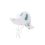 pureborn Newborn Unisex Baby Sun Hat Wide Brims Bucket Hat Sun Protection with Straps Colorful Fox 0-3 Months