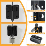 Alise Flip Latch Gate Latches Slide Bolt Latch Safety Door Lock Catch for Barn Cabinet Pet Cage Garden Bathroom Garage Window Sliding Door,Heavy Duty Stainless Steel Matte Black(Pack of 2)