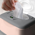 Baby Wet Wipe Warmer, Dispenser, Holder and Case - Easy Press On/Off Switch, Only Available at Amazon