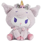 Plush toy with unicorn design on a white background