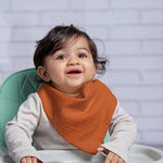 LILY O LAUREL Muslin baby bandana bibs for drooling and teething, 100% cotton, Baby bibs for boys and girls, Muslin Bibs, Drool Bibs – Pack of 8