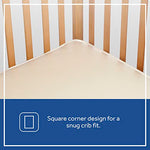 Sealy Baby OptiCool Breathable Crib Mattress, GREENGUARD GOLD Certified, Made in USA, Toddler Bed Fit, 2 Stage Cooling Memory Foam, Non Toxic, Airy Cotton Cover, Safety & Quality Tested, 52x28"