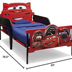 Delta Children Plastic 3D-Footboard Twin Bed, Disney/Pixar Cars