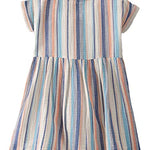 little planet by carter's baby-girls Baby & Toddler Girls' Organic Cotton Dress, Multi-stripe, 4
