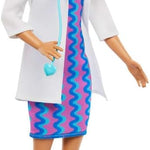 Barbie Careers Doctor Fashion Doll Wearing Removable Look with White Coat, Dress & Shoes, Plus Stethoscope Accessory