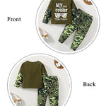 Kucnuzki Toddler Boy Clothes - 2T-3T Boys Long Sleeve Letter Print Shirts & Sweatshirts - Pants Set - Fall Winter Boutique Clothes