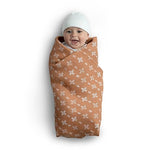 Delta Children 100% Cotton Muslin Baby Receiving Blankets for Girls and Boys – 47x47 Inches (Pack of 4), Neutral Boho