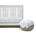 Delta Children 100% Cotton Flannel Baby Receiving Blankets for Girls and Boys – 30x30 Inches (Pack of 4), Space Exploration