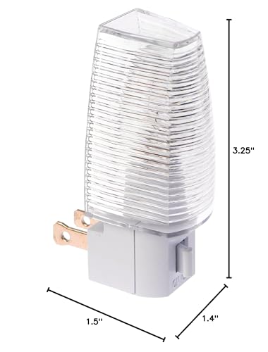 Projectpak Plug in Night Light with Manual On/Off Switch for Hallway, Kid’s Bedroom, Stairways – Includes 4W Incandescent Bulb | 4 Pack