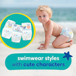 Pampers Swim Diapers - Splashers - Size 5+, 17 Count, Gap-Free Disposable Baby Swimming Pants