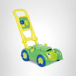 Melissa & Doug Sunny Patch Snappy Turtle Lawn Mower - Pretend Play Toy for Kids Turtle-Themed Pretend Kids Lawn Mower Developmental Push Toy for Toddlers