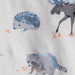 little planet by carter's Baby 2-pack Long Sleeve Bodysuits made with Organic Cotton, Blue Forest, 6M