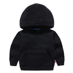 TeTii Unisex Kids Solid Cotton Hooded Pullover Sweatshirt Toddler Baby Hoodies Tops Blouse Black