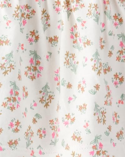 Carter's Girl 2-Piece Short Set, Green Floral, NB
