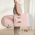 BabyBjörn Bouncer Bliss, Light Pink, Woven Melange | 2-in-1 Adjustable Baby Bouncer Seat and Toddler Chair, Newborn to Toddler (8-29 lbs), 4 Positions, Lightweight & Portable