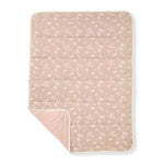 Burt's Bees Baby Reversible Blanket, Nursery, Stroller & Tummy-Time Organic Jersey Cotton Quilted Infant & Toddler Bedding
