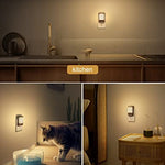 Night Light, Nights Lights Plug Into Wall [2 Pack], Plug in Night-Light, Nightlight, Dusk to Dawn Sensor, Adjustable Brightness Nightlights for Bathroom, Hallway, Stairway, Soft White