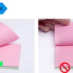ZCHING Sticky Notes Self-Sticky Notes,100 Sheets/Pad, 10Pads/Pack in Box,Easy to Post for School, Business, Family,Great Office Supplies (Flower Shape)