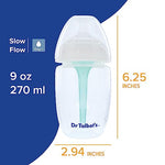 Dr. Talbot's Anti-Colic Bottles - 9 oz (2-Pack) - Baby Bottles for Newborn Babies 0+ Months - Self Sterilizing Newborn Bottles with Slow Flow Soft Flex Nipple and Advanced Venting System