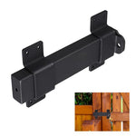 VANROUG 7.5" Heavy Duty Security Slide Latch Lock,with Padlock Hole Adjustable Gate Latch for Wooden Fences Barn Doors, Interior and Outdoor Door Latch,etc.