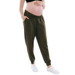 Motherhood Maternity Women's Scuba Underbelly Pregnancy Pocket Jogger Sweatpant, Deep Depths