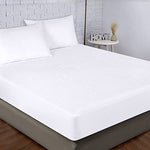 Utopia Bedding Premium Waterproof Mattress Protector Queen Size, Viscose Made from Bamboo Mattress Cover, Breathable, Fitted Style with Stretchable Pockets (White)