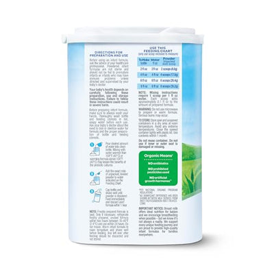 Happy Baby Organics Stage 1 Infant Formula, 0-12 Months, Milk Based Organic Baby Formula Powder with Iron, Probiotics & Prebiotics for Immune & Digestive Support, 22.9 Ounce (Pack of 1)