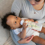 Dr. Brown's Natural Flow Anti-Colic Options+ Narrow Baby Bottle, Bear & Owl, 8 oz/250 mL, with Level 1 Slow Flow Nipple, BPA Free, 0m+, 2-Pack