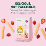 Little Bellies Organic Strawberry Pick-Me Sticks Baby Snack (Pack of 10 x 0.56 oz Individual Packs)