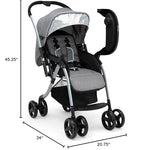 Jeep Unlimited Reversible Handle Stroller, Grey Tweed