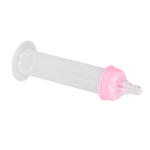AYQEBNC Syringe Breast Pump, Manual Breast Pump Soft Comfortable Lightweight Portable Pink Cover for Travel