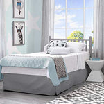 Delta Children Emery Mini Convertible Baby Crib with 2.75-inch Mattress, Grey