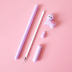 Shuiniba Cartoon Animal Sheep Alpaca Llama Gel Pen, Neutral Pens, Cute Colorful Rollerball Pens for School Office Writing Supplies Stationery Gift, Black Ink, 0.38mm Ball Point - 4PCS
