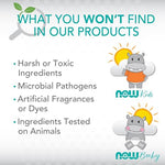 NOW Baby, Gentle Shampoo & Wash, Fragrance Free with No Artificial Fragrance, Parabens, Phthalates, Petrolatum or Sulfates, 8-Ounce
