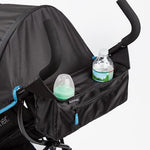 Summer by Ingenuity 3D Mini Convenience Stroller – Lightweight Stroller with Compact Fold, Multi-Position Recline, Canopy with Pop Out Sun Visor – Umbrella Stroller for Travel & More, Blue/Black