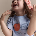 Otter Avenue Neutral Short-Sleeve Relaxed Tee, Blue, 2T