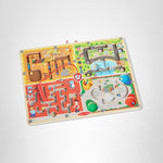 Melissa & Doug PAW Patrol Wooden 4-in-1 Magnetic Wand Maze Board - FSC Certified