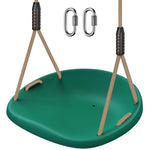 BeneLabel Heavy Duty Swing Seat with Adjustable Rope and Carabiners, Cushion Style Non-Slip Swing Seat for Kids and Adults