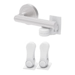 Inaya Child Proof Door Lever Lock, Baby Proofing Door Handle Lock, Minimalist Design, 3M Adhesive & No DrillingNeed, Child Safety Door Handle Locks (2 Pack)