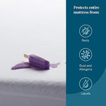 LUCID Encasement Mattress Protector - Completely Surrounds Mattress for Waterproof Protection, White, Queen
